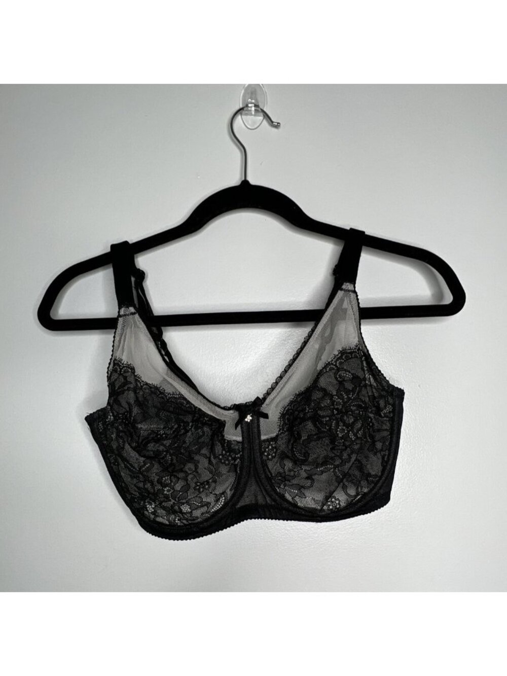 Wacoal 34DDD Black Lace Underwire Bra 8555186